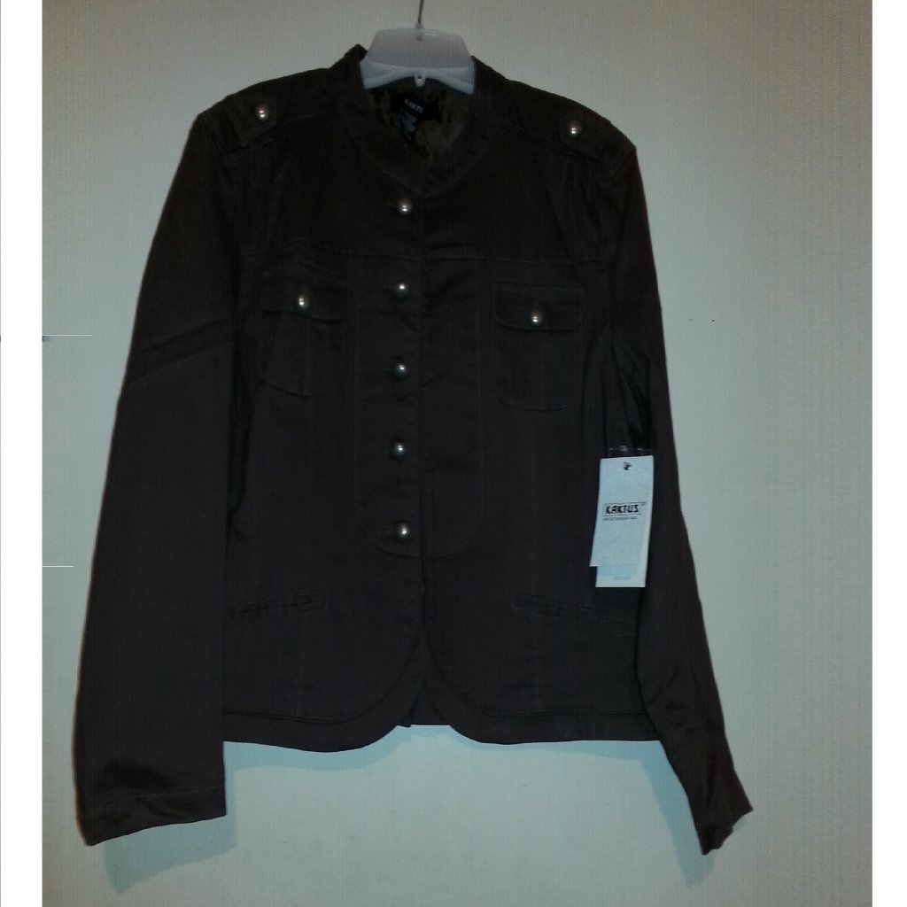 Nwt Kaktus Jean Jacket Brown